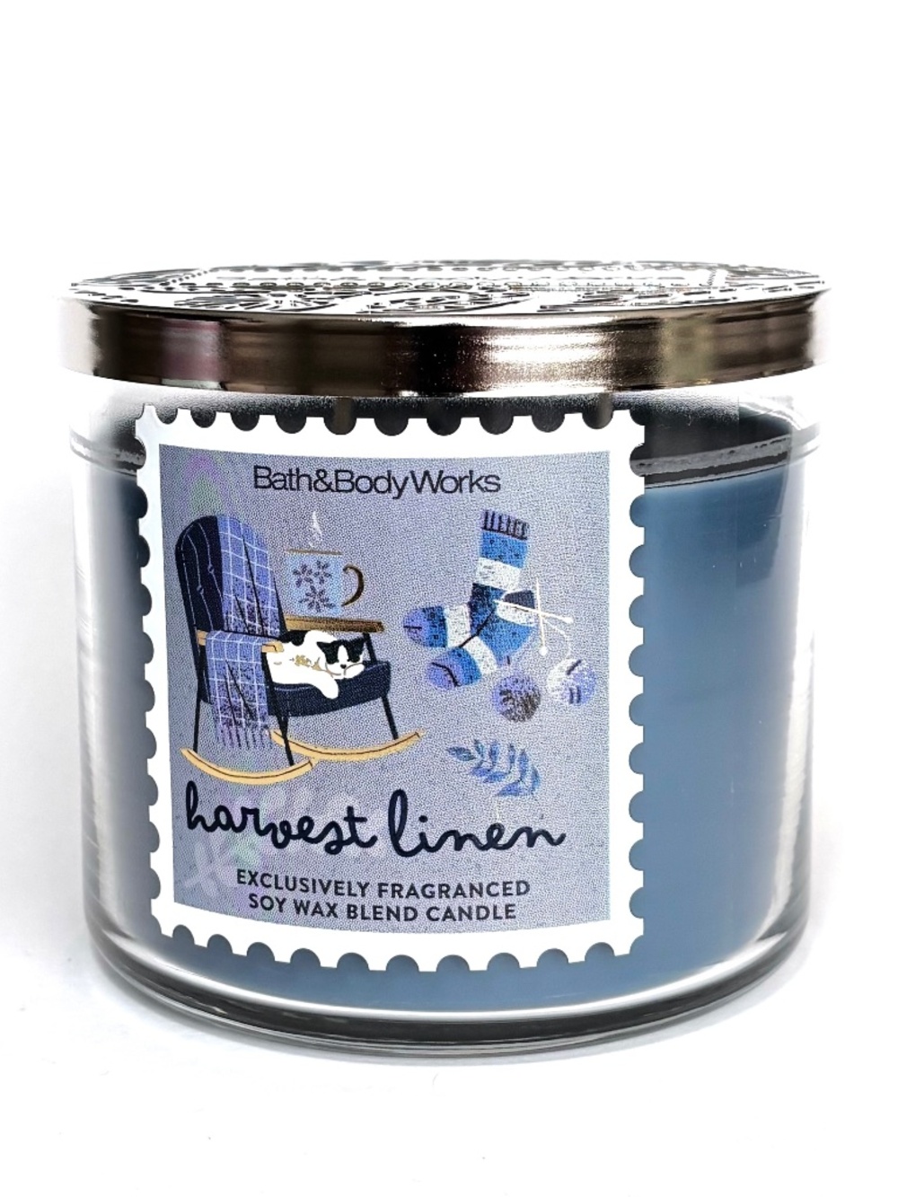 HARVEST LINEN 3 Wick Candle